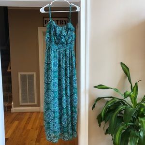 Blue maxi dress